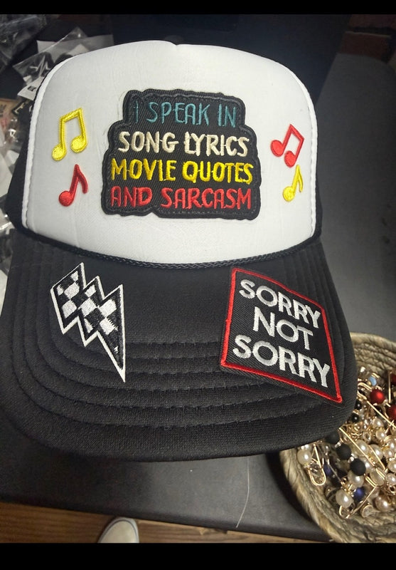 I SPEAK IN SARCASM TRUCKER HAT