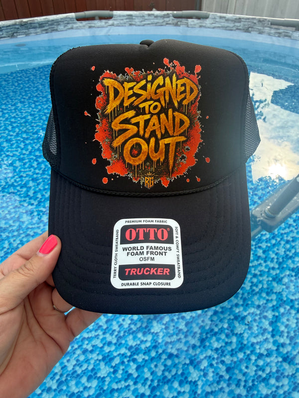 Designed To Stand Out – All Black foam trucker