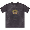Highly Favored Vintage Crewneck Tee — Crown Graphic Distressed Brown T-Shirt