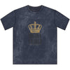 Highly Favored Vintage Crewneck Tee — Crown Graphic Distressed Brown T-Shirt