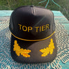 Top Tier ( Black/Gold Winged Trucker )