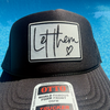 Let Them -All Black Trucker w/patch