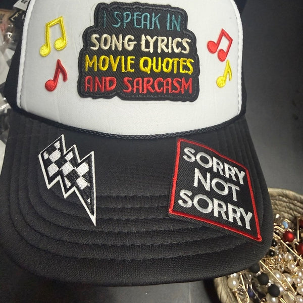 I SPEAK IN SARCASM TRUCKER HAT