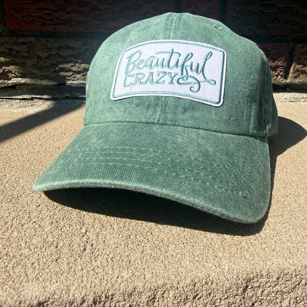Beautiful Crazy – (  Green Vintage / Acid Wash w/Patch )
